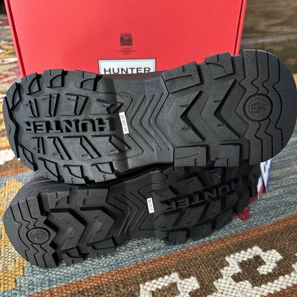 HUNTER Women's Explorer Duck Boots Waterproof Insulated Black sz 7 - Picture 5 of 6